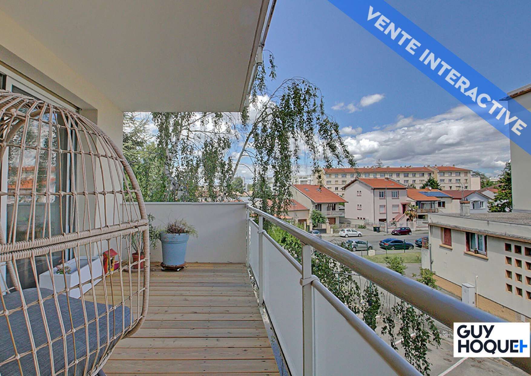 Appartement T4 Villeurbanne 81,77m² balcon+parking