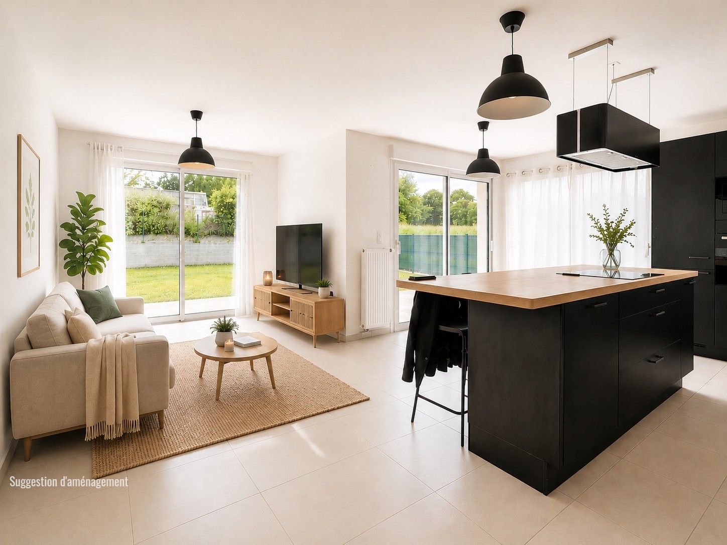 Maison 102 m² neuve - 4 Chambres - jardin clôt
