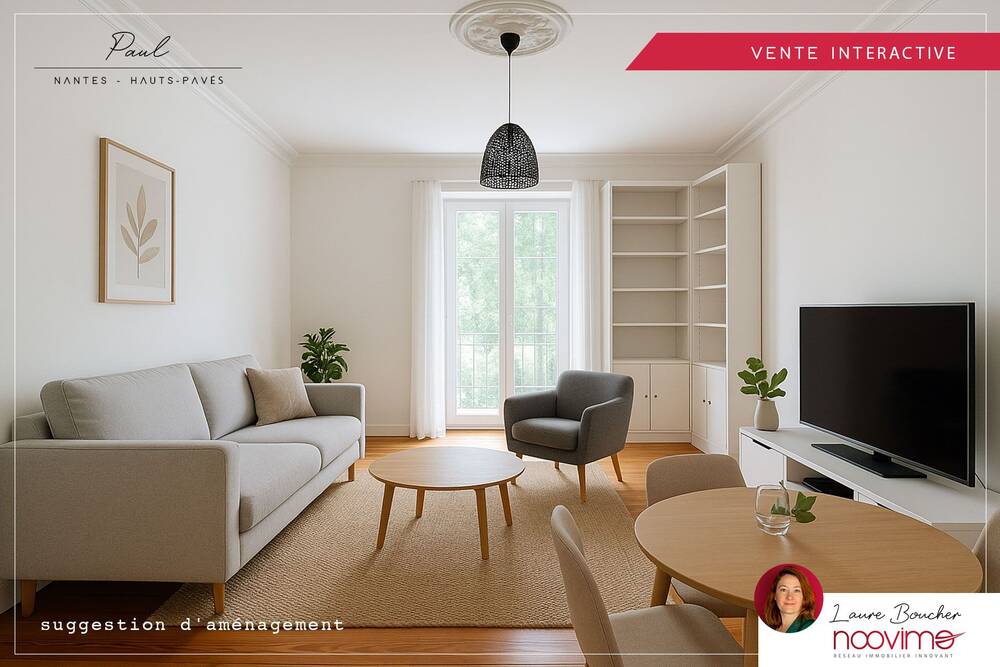 3 pièces 80 m² Appartement Hauts-Pavés - Talensac 3 pièces