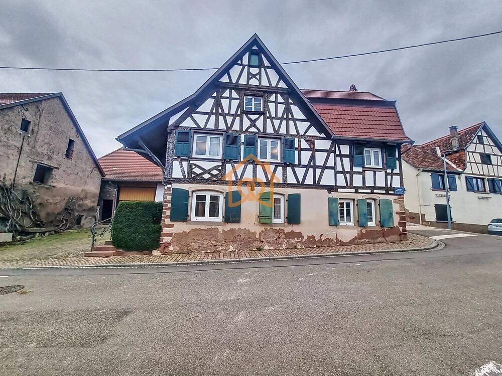 CORPS de FERME ALSACIEN Authentique avec Jardin Suspendu et Dépendances à ROMANSWILLER