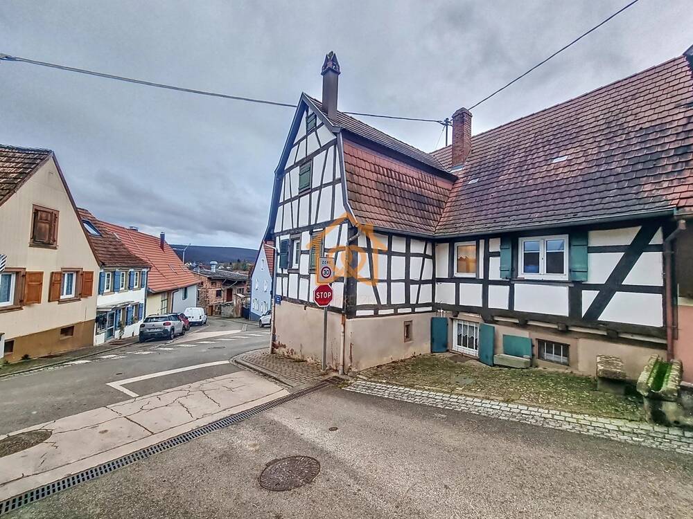 CORPS de FERME ALSACIEN Authentique avec Jardin Suspendu et Dépendances à ROMANSWILLER