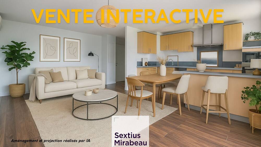 AIX LA DURANNE BASSE T3 71M² DERNIER ETAGE TERRASSE + GARAGE