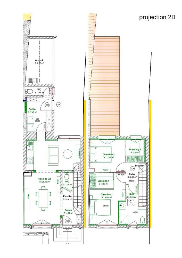 Maison de bourg 83m² à réhabiliter