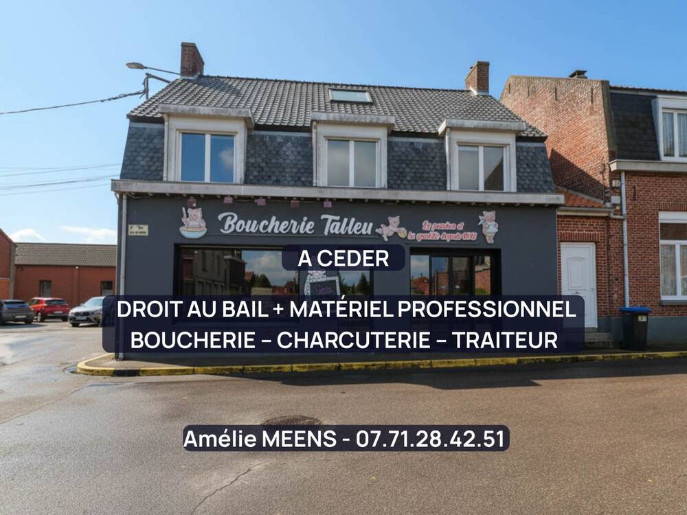 LOCAL COMMERCIAL ÉQUIPÉ BOUCHERIE – CHARCUTERIE – TRAITEUR — DROIT AU BAIL