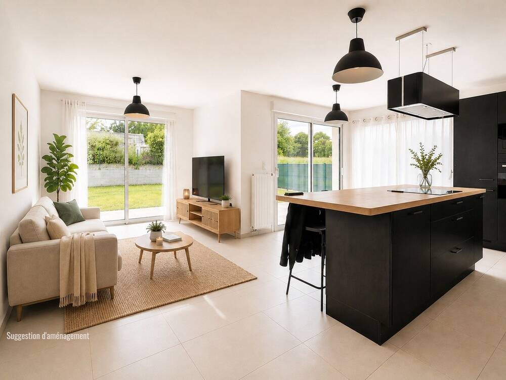 Maison 102 m² neuve - 4 Chambres - jardin clôt
