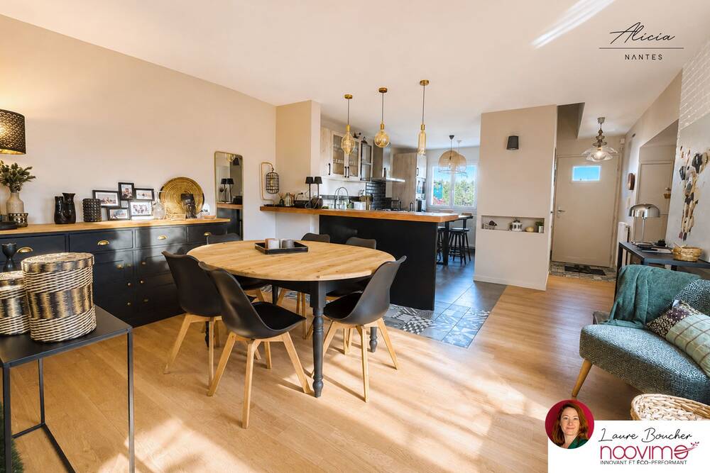 Maison familiale de 120 m2 avec 4 chambres, jardin et garage
